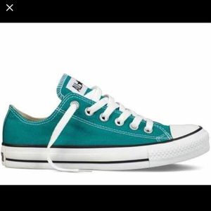 Dark Turquoise Converse Sneakers
